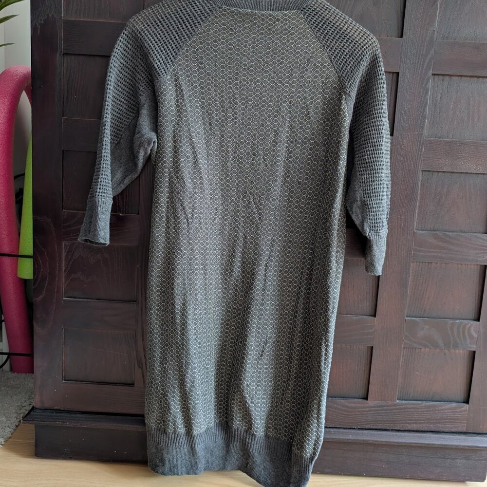 AllSaints Womens 3/4 Sleeves Cotton Trelone Jumper Dress EU 42 US 10 UK 14